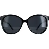 Montana Cat Eye Dam Shiny Black Smoke Polarized MP74