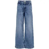 Kids Only Jeans - Noos - KogComet Wide Leg - Medium+ Blue Denim - - 9 år (134) - Jeans