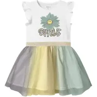 Name it Klänning - Tyll - NmfArnina - Bright White - - 2 år (92) - Klänning