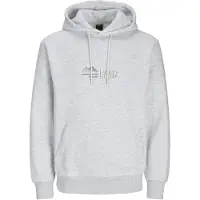 Jack & Jones Sweatshirt 'JCOLima' ljusgrå / mörkgrå / vit
