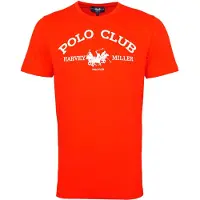 Harvey Miller T-shirt 'Polo Club' röd / vit