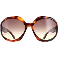 Tom Ford Rund Dam Dark Havana Smoke Gradient Georgia 02 FT1011