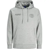 Jack & Jones Sweatshirt 'JORBradley' ljusgrå / svart
