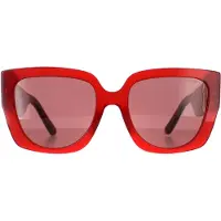 Marc Jacobs Rektangel Dam Röd Bourgogne MARC 687/S
