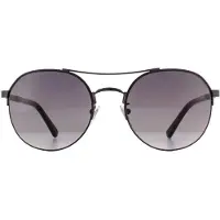 Police Aviator Mens Shiny Gunmetal Smoke Gradient Solglasögon