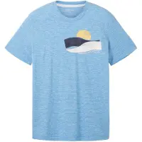 Tom Tailor T-shirt himmelsblå / mörkblå / gul / vit