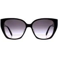 Alexander McQueen Cat Eye Dam Svart Grå Gradient AM0284S