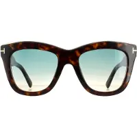 Tom Ford Square Dam Mörk Havanna Grön Gradient Julie FT0685