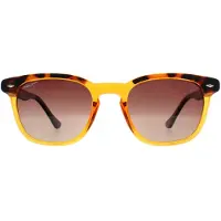 Polar Rectangle Mens Shiny Crystal Honey Havana Brown Polarized 362