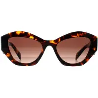Prada Rektangulär Dam Honey Havana Brun Gradient PR07YS