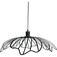 Dyberg Larsen Taklampa , Blumen, dimbara, Svart, Vardagsrum, Metall, Design