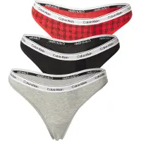 Calvin Klein 3 Pack Thongs Icon Logo