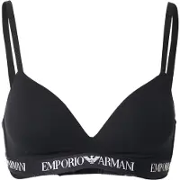 Emporio Armani för kvinnor. EW000442_AF13033 Vadderad Triangel-BH svart (L), Hemkläder, Bomull