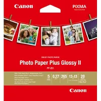 Canon 13x13cm 265g PP-201 fotopapper | Plus Glossy II | 20 ark