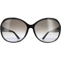 Salvatore Ferragamo Oval Dam Svart Grå Gradient SF770SA