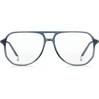 HUGO Blue-acetate optical frames with tubular temples