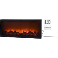 By Lille Vilde H&amp S Decoration LED elektrisk öppen spis 57x25 cm