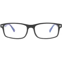 Montana Rektangulär Matt Svart Unisex Dam Glasögonbågar