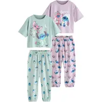 Next Pyjamas 'Lilo & Stitch' blå / mint / pastelllila / vit
