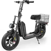 IScooter F7 City Commuting Electric Scooter 1000W Motor 48V10.4Ah Battery 16 Inch inflatable Snow Tires Outdoor Riding E-Scooter With Rear frame