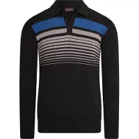 Cappuccino Italia Polo LS L/S Stickad Polo Svart