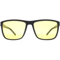 Montanaeyewear Rectangle Unisex Svartgul Polarized MP198 Night Driving solglasögon