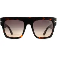 Tom Ford Square Dam Dark Havana Smoke Gradient