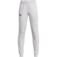 Under Armour Pojkar ArmourFleece Jogger, (014) Halo Grå / / Svart, Ungdom Medium