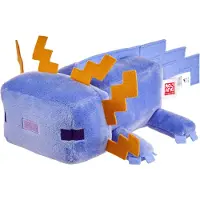 Mattel Minecraft plyschleksak samlarobjekt bl Axolotl mjuk docka inspirerad av videospelskaraktr 8-tum