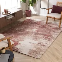 Studio Clarice Abstrakt matta | Candice rosa hos Volero | 140x200cm | Bomull | Blandat | Rektangulär | Låg lugg