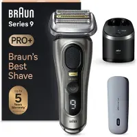 Braun Series 9 Pro+ 9575cc Wet & Dry, Folierakapparat, Metallisk, Batteri, Litium-Ion (Li-Ion), 90 min, 170 mm