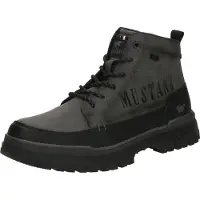 Mustang Boots med snörning 'Peppin' mörkgrå / svart