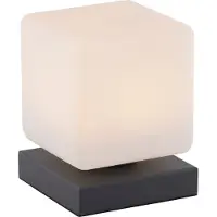 Paul Neuhaus LED bordslampa Dadoa, dimbar, Svart, Vardagsrum / matsal, Metall, LED-bordslampa