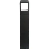 Heitronic LED pollare Juna, Svart, Aluminium / grå / zink, Modern, LED-utomhuslampa