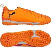 Puma Future 8 Play + Mid TT Hot Pursuit - Orange/Svart/Ravish Barn - Turf (TF), storlek 37½