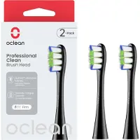 Oclean Tandborsthuvuden - Professionella Clean - 2-pack - Svart - - One Size - Hygienartiklar