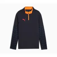 Puma Träningströja IndividualCUP 1/4 Blixtlås - Navy/Röd/Orange Barn, storlek 128 cm