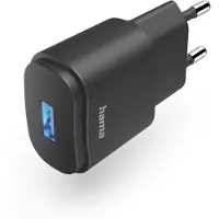 Hama USB-laddare 6.00 W 1x USB-A Svart Inomhus