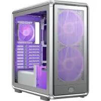 Cooler Master MasterFrame 600 Mesh Si Midi-Tower Datorchassi Silver 3 Förinstallerade LED-fläktar, Sidofönster, Dammfilter