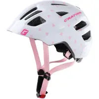 Cratoni Maxster, cykelhjälm, vit/rosa