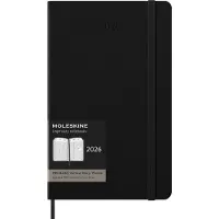 Moleskine Classic Pro Hard 12M veckovis vertikal stor, svart 2026
