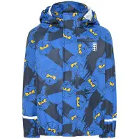 Lego Wear LEGO Ninjago Regnjacka - PU - Jonathan 103 - Blå m. Ninjor - - 12 år (152) - Regnjacka