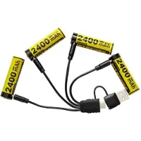 Nitecore Batteri NH2400; 1,5 V; 4x2,4 Ah; 4 st.