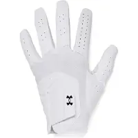 Under Armour Herr Iso-Chill Golfhandske, Vit (100)/Svart, Vänster Hand Medium Cadet