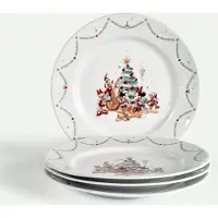 Fyrklövern Disney Jul tallrik 27 cm 4-pack Mattallrik