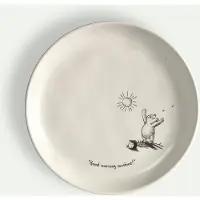 Fyrklövern Nalle Puh assiett Sunshine 20 cm, Krämvit