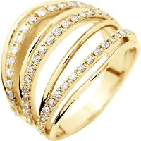 Diadema - Ring - Prestige Jewelery - Diamanter - Gult guld