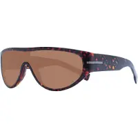 HUGO BOSS Mask-style sunglasses in monogram-patterned acetate
