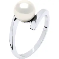 Diadema - Ring CROSS Äkta sötvattenspärlor - Vit