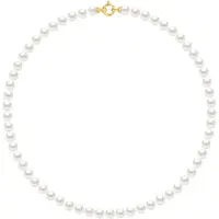 Diadema - Halsband - Princess - Äkta sötvattenspärlor - Gult guld